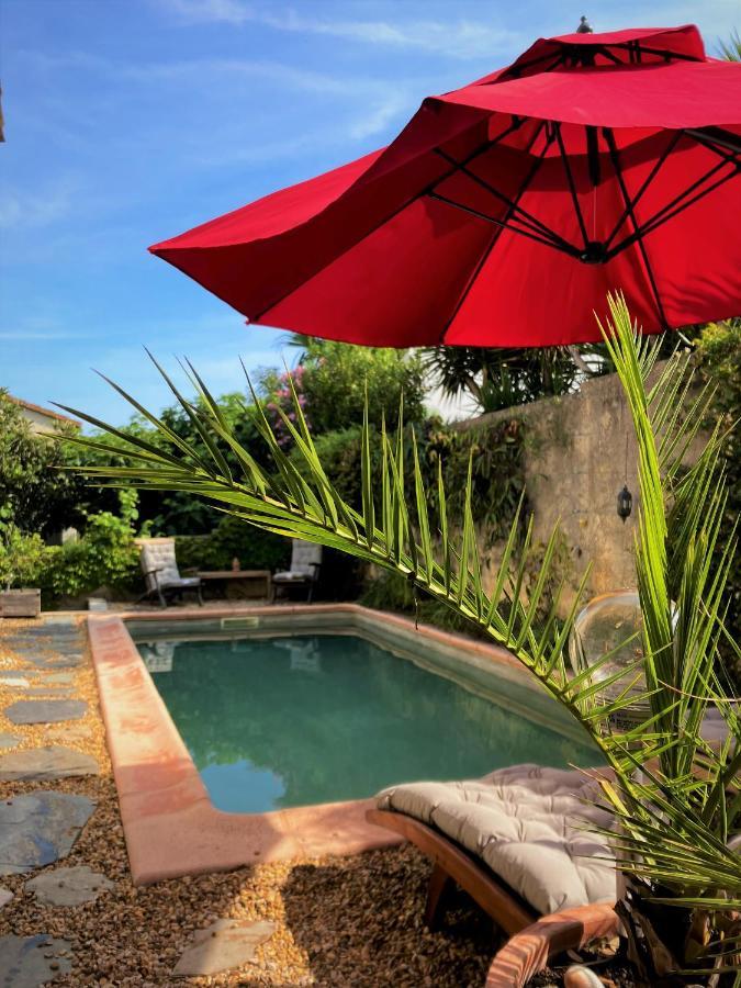 Chambre, Terrasse Et Piscine De L'Impasse Du Pressoir Le Crès Exterior foto